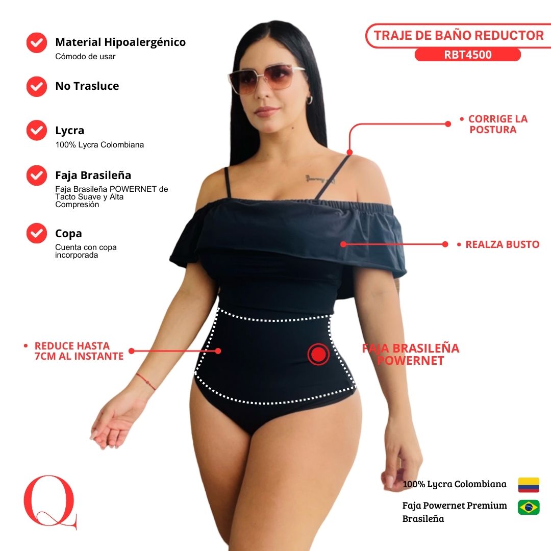 TRAJE DE BAÑO CON FAJA RBT4500