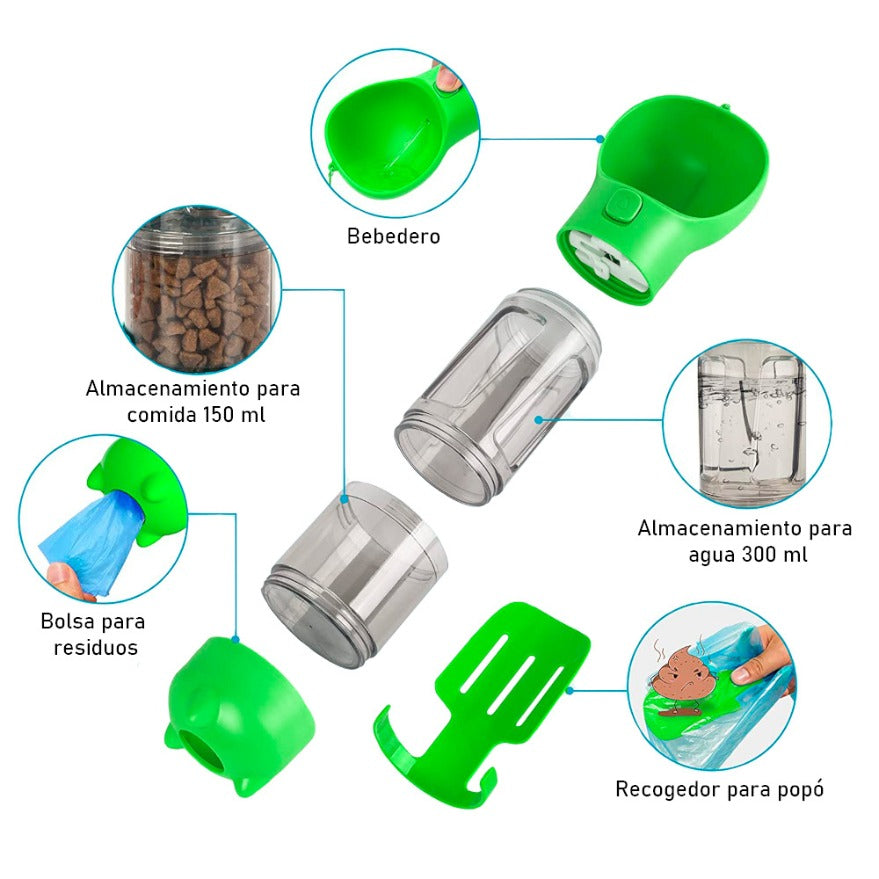 BOTELLA PORTATIL 4 EN 1 MULTIFUNCIONAL P