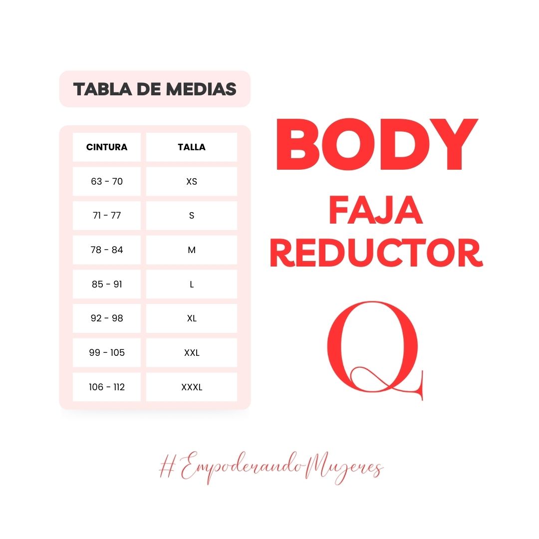 BODY PERU 3/4 NEGRO FAJA REDUCTOR