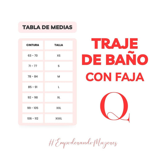 TRAJE DE BAÑO CON FAJA RBTC3003