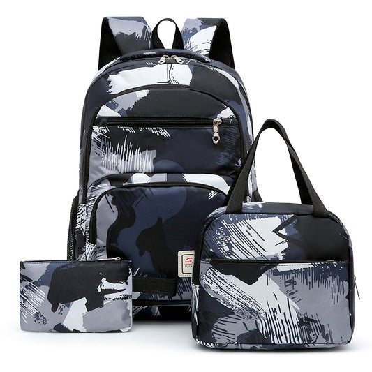 MOCHILA JUVENIL UNISEX SET 3 PIEZAS