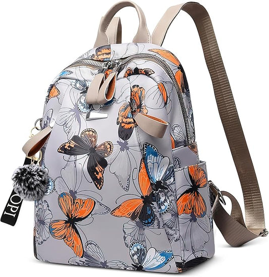MOCHILA MUJER MARIPOSAS CON LLAVERO