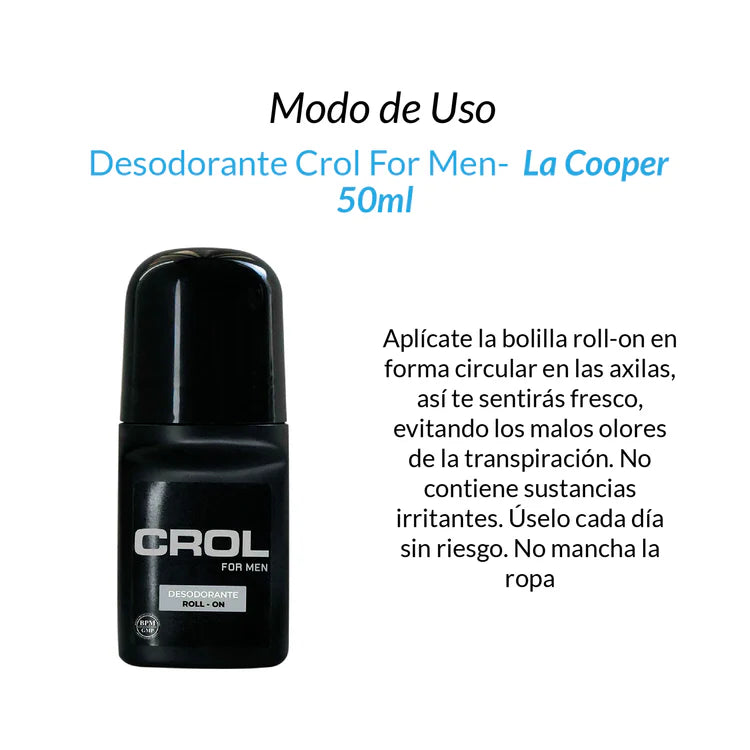 Desodorante - Crol For Men x 50ml