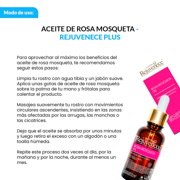 Aceite De Rosa Mosqueta Rejuvenece 30ML