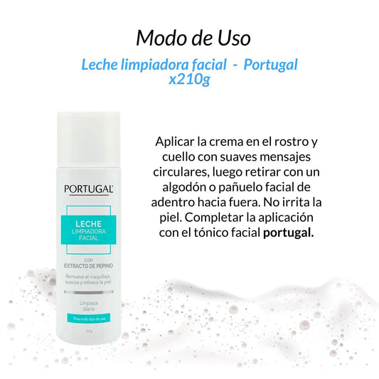 Leche limpiadora facial - Portugal 210gr