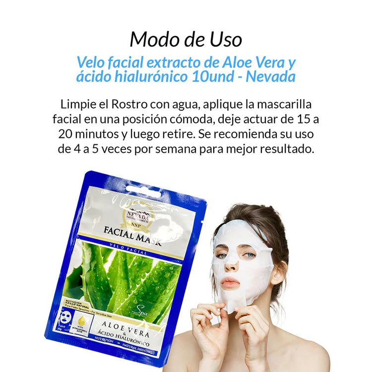 facial extracto de aloe vera y ácido hia