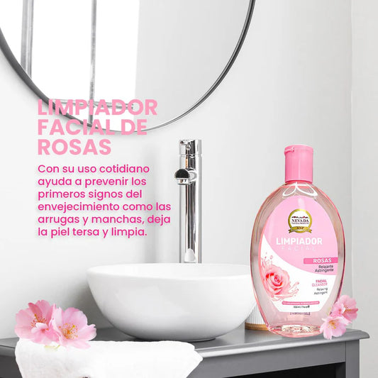 Limpiador facial de rosas 225ml