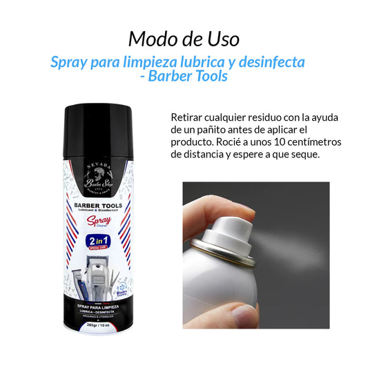 Spray para limpieza lubrica y desinfecta