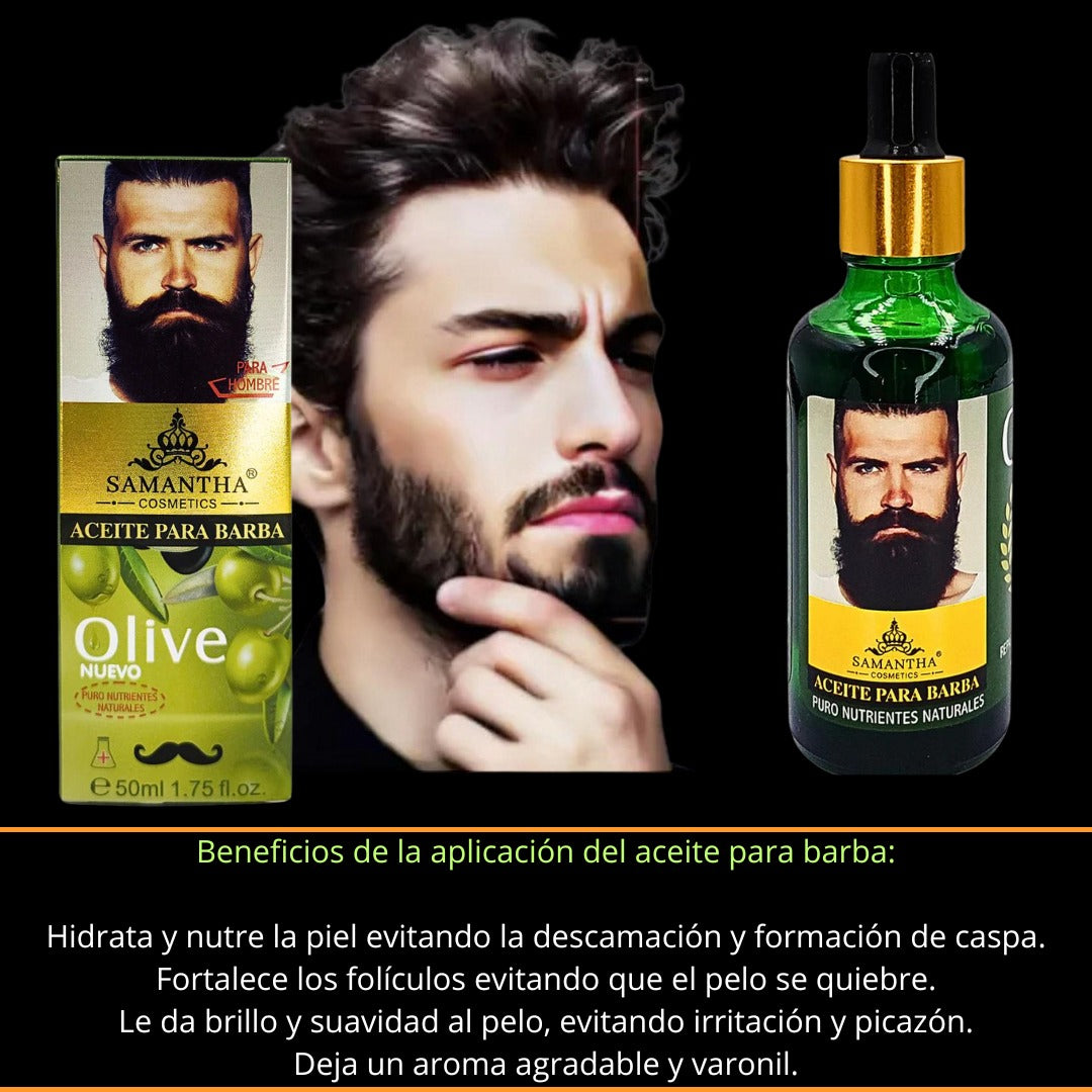 Aceite para barba con Argán Y Ricino 50