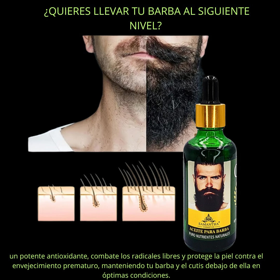 Aceite para barba con Argán Y Ricino 50