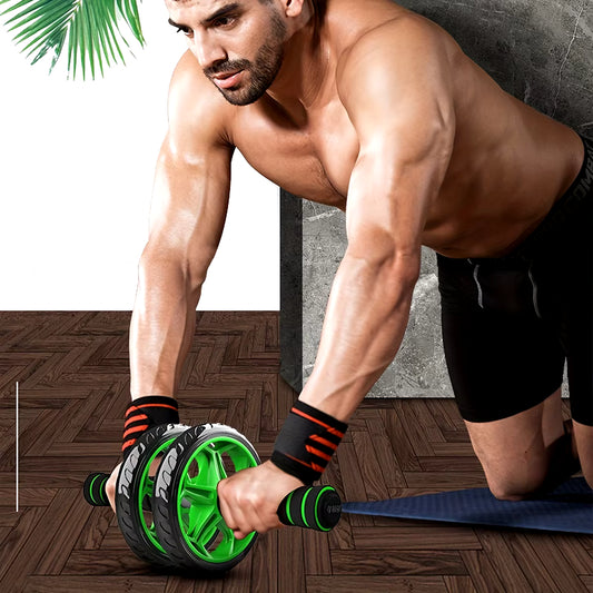 Rueda muscular Abdominal de doble rueda,